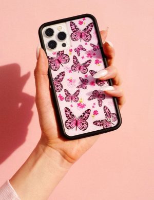 Pink Butterfly iPhone Case