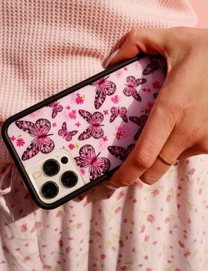 Pink Butterfly iPhone Case