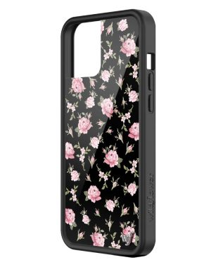 Black and Pink Floral iPhone Case