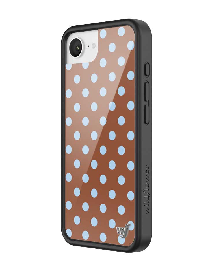 BRPO2016e-Polka-Dots-Brown-Blue-iPhone-16e-Case-02.jpg