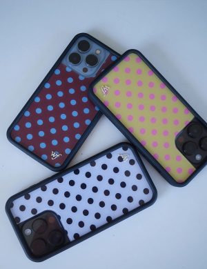 Polka Dot | Brown and Blue iPhone Case