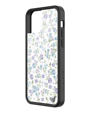 Lilac and Blue Floral iPhone Case