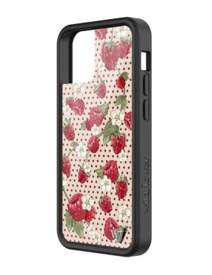 Raspberry Polka Dot iPhone Case