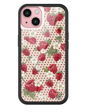 Raspberry Polka Dot iPhone Case
