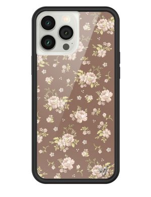 Brown Floral iPhone Case